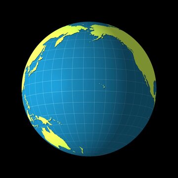 3D animated rotating planet earth globe showing America continents on transparent background in seamless loop video footage