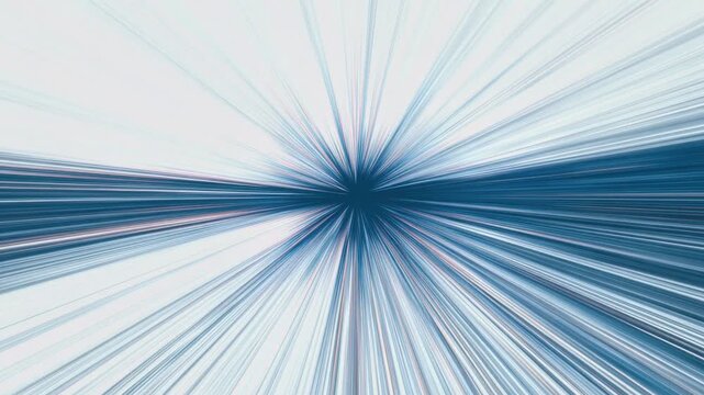 abstract blue radial streak background, hand drawn digital animation, seamless loop