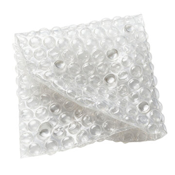 Bubble wrap sheet with sensory texture for protective packaging and cushioning fragile items during shipping or storage