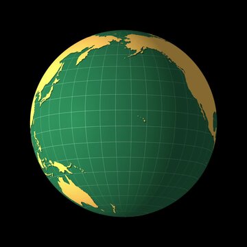 3D animated rotating planet earth globe showing America continents on transparent background in seamless loop video footage