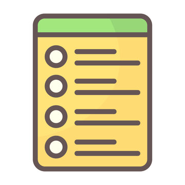 Shopping List Vector Icon Design