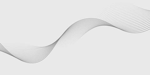 Abstract vector background with black wavy lines.