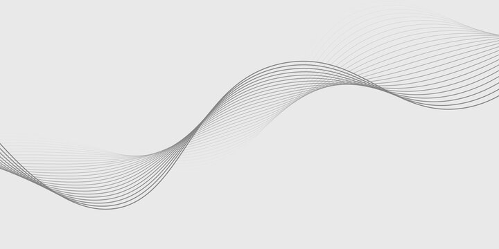 Abstract vector background with black wavy lines.