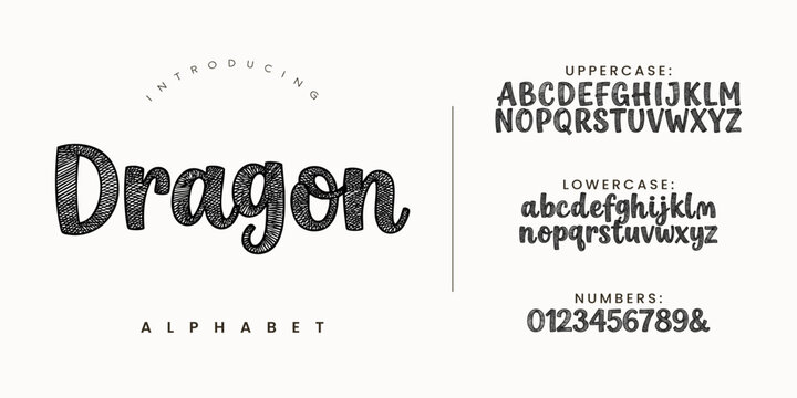 Dragon Script Decorative Handwriting Font for Creative Artistic Projects and Personalized Branding or Unique Designs