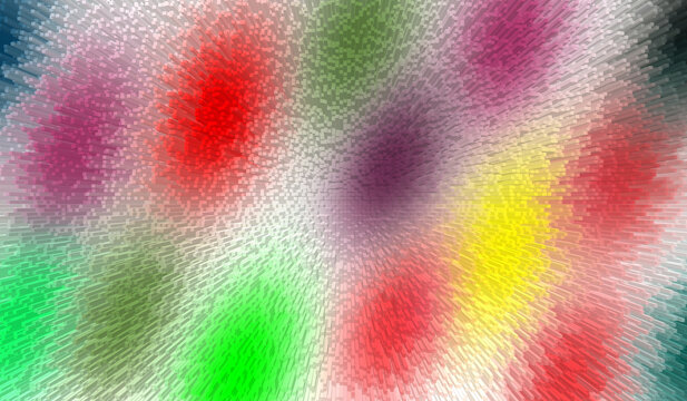 Abstract colorful circles pattern with vibrant brush strokes and paint textures