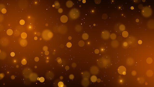red christmas bokeh lights and golden glitter shiny dust , holiday new year blank social media background