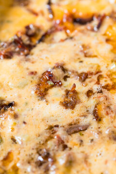 Homemade Cheesy Brisket Meican Queso Cheese Dip
