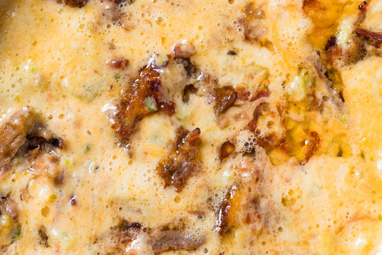 Homemade Cheesy Brisket Meican Queso Cheese Dip