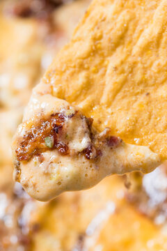Homemade Cheesy Brisket Meican Queso Cheese Dip