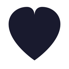 Obraz premium Heart love favorite solid bold vector icon