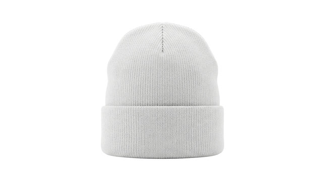 Blank knit beanie mockup isolated PNG with Transparent Background