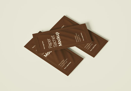 Sachet Paper Packaging Mockup