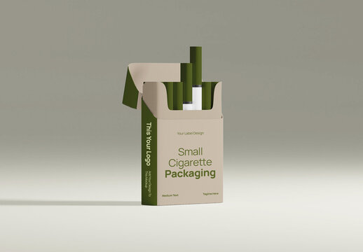 Small Cigarette Packaging Mockup
