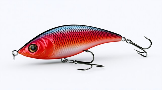 Fishing lure bait with sharp hooks for angling sport