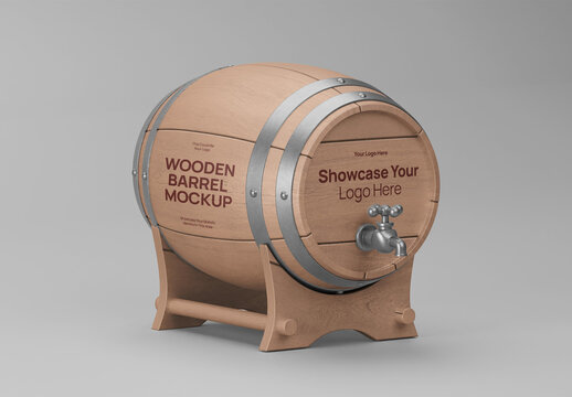Vintage Barrel Mockup