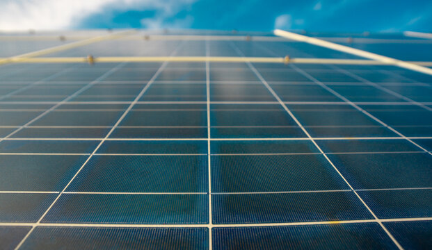 Panel installation on rooftops. Solar solutions for green living. Power from solar is renewable. Solar panel and sun energy. Solar fields generate clean energy.