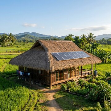 Solar village house