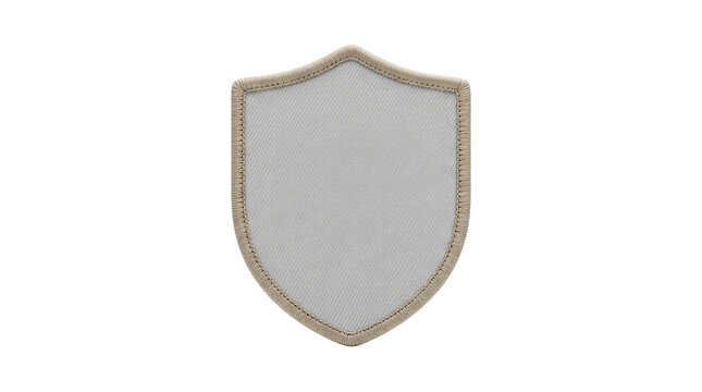 Blank shield badge mockup isolated PNG with Transparent Background