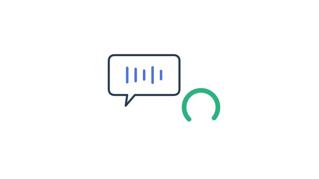 A speech bubble emits sound waves while a pronunciation score rises.