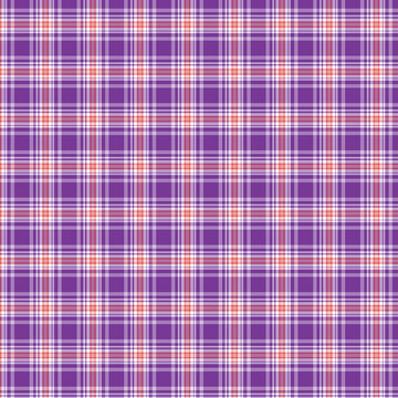 Purple and Coral Plaid Seamless Pattern Texture Background