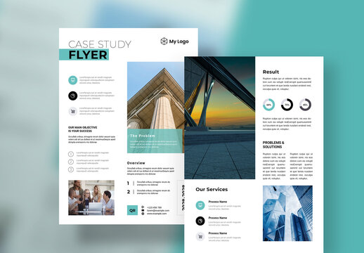 Case Study Flyer Template Layout