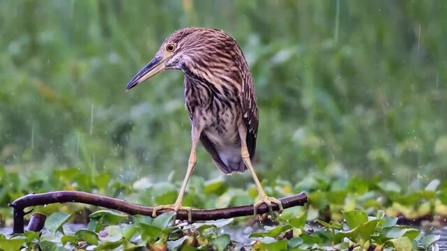 Immature Black-crowned Night Heron