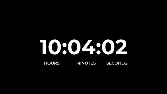 Black circular timer icon indicating eleven hours countdown with arrow on white background 11 hours countdowns.