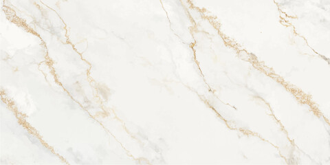Naklejka premium White marble tile texture surface with beige and golden brown veining background for design projects