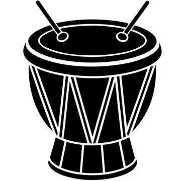 drum and drumsticks