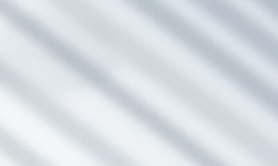 Fototapeta premium Soft diagonal light shadows cast on a smooth light grey surface for modern background