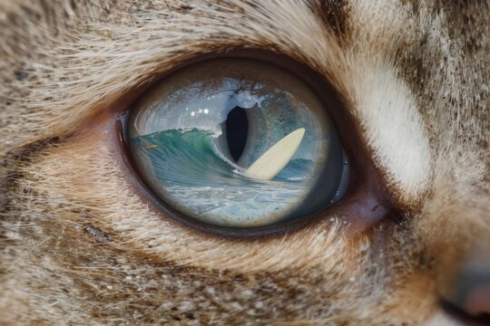 Captures Close Of To Eye Animal With Fur In Shades Beige White Texture Coarse Suggesting Belong Domesticated Pet Wild Creature As Dog