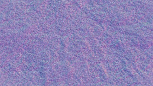 A highly detailed 3D tangent space normal map featuring a rough, bumpy, granular surface with simulated depth and uneven geometry.  