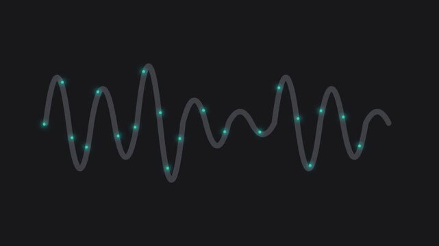 Digital Audio Waveform Visualization with Sampling Points.
