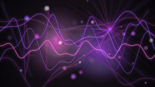 Brain activity scan with colorful neural network lines and peaks