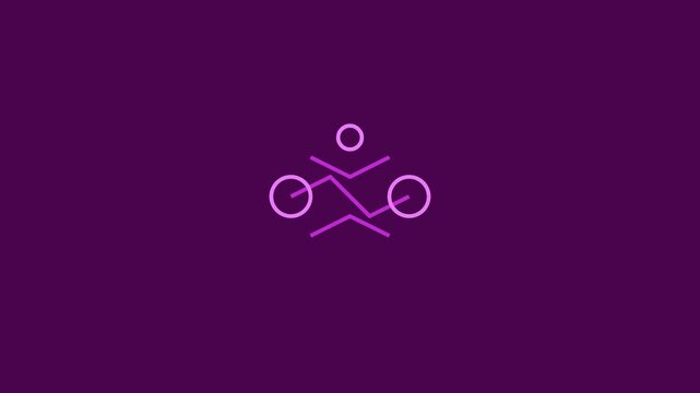 Abstract Minimalist Geometric Motion Graphics Featuring Pulsing Circles and Interconnected Nodes.