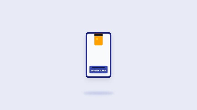 Animated Smartphone Interface Showing Notification Interaction.