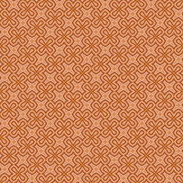 Complex interwoven simple floral design