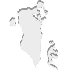 3D map dimension - continent Asia country Bahrain © badrpost