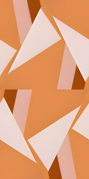 Stylish arrangement of geometric triangular shapes