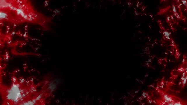 Red Fire Energy Portal Tunnel Overlay Animation Seamless Loop 4K