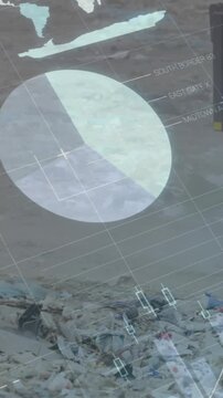 Statistics over lorry in rubbish disposal site