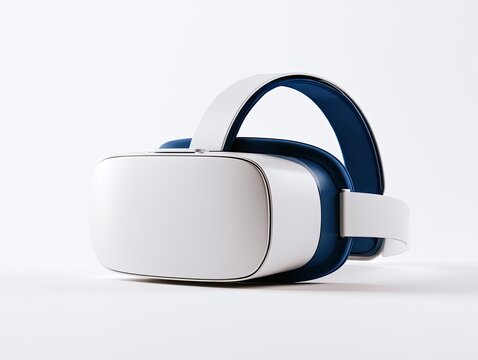 Modern Virtual Reality Headset Device for Immersive Gaming and Entertainment.