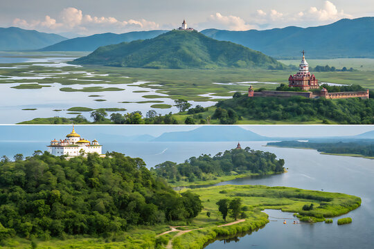 Loktak Lake, Keibul Lamjao National Park, Kangla Fort