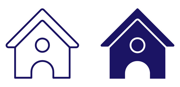 home house icon set with outline and solid residential symbols for real estate property housing architecture shelter and modern living PNG graphic
