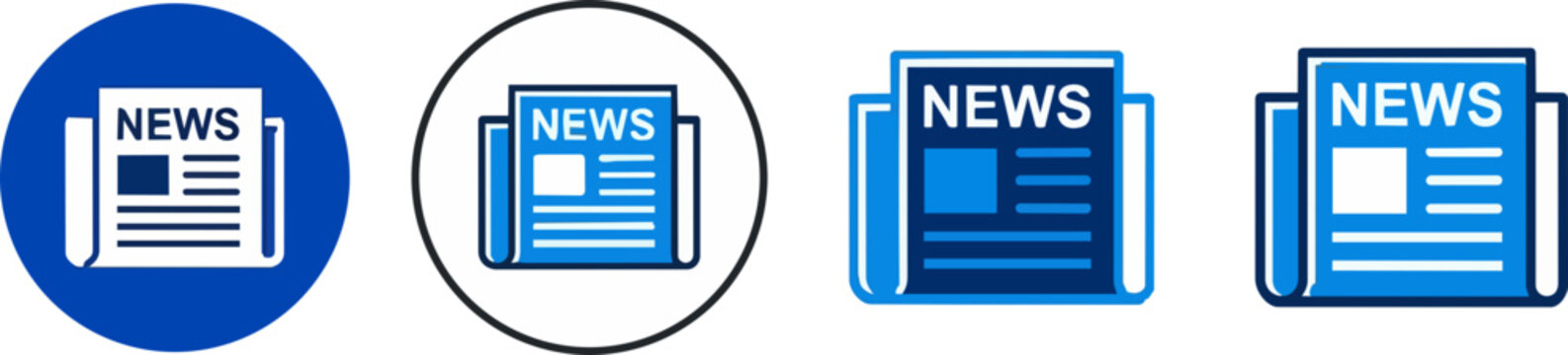 Newspaper icons.