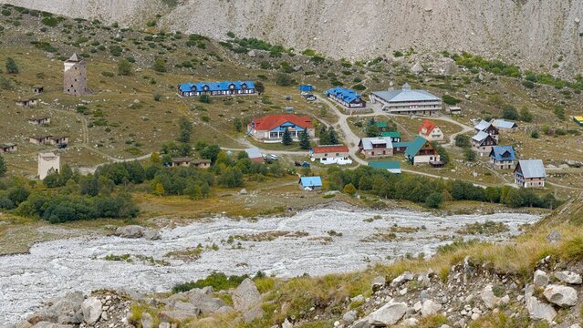 Base Camp of Bezengi, Kabardino Balkaria, Russia