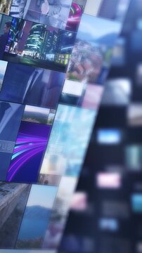 Diverse digital media content streaming on screen array