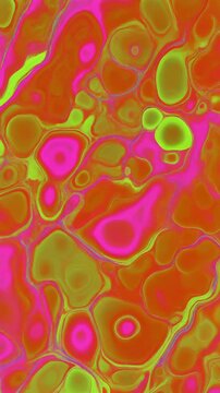 Vibrant Neon Psychedelic Fluid Motion Generative AI