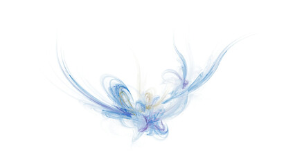 Obraz premium Abstract Artistic Fluid Design Swirling Blue and Purple Ethereal Pattern with Transparent Background