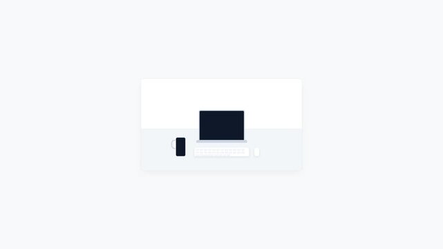 Minimalist Office Desk Workspace Setup Animation